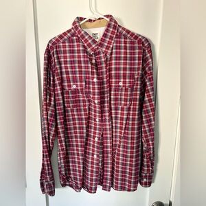 Paper Denim & Cloth Red Plaid Long-Sleeve Button-Down Shirt